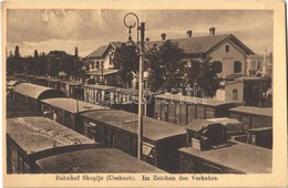 ** T2/T3 Skopje, Üsküb; Bahnhof, Im Zeichen Des Verkehrs / Railway Station, Trains - Other & Unclassified