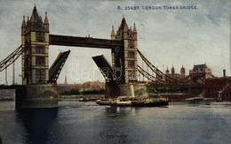 T2 1914 London, Tower Bridge, Steamship - Autres & Non Classés