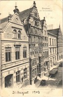 T2/T3 1903 Bremen, Alt Bremerhaus / Old House. Verlag Von Zedler & Vogel - Zonder Classificatie