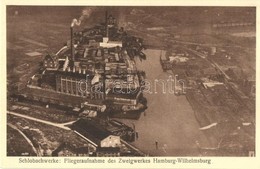 ** T1/T2 Hamburg-Wilhelmsburg, Schlobachwerke, Fliegeraufnahme Des Zweigwerkes / Locksmith Works, Aerial View Of The Bra - Ohne Zuordnung