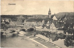 ** T2/T3 Stuttgart, Stuttgart-Cannstatt, Bad Canstatt; General View With Bridge. Hermann Jäggle Fotogr. - Non Classés