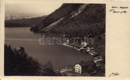 T2 1937 Urfeld Am Walchensee Gegen Wettersteingebirge / General View, Lake, Mountains + 'Luftschutz Ist Nationale Pflich - Ohne Zuordnung