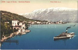 ** T2 Gardone, Gardone-Fasano; Lago Di Garda / Lake Garda With Steamship - Autres & Non Classés