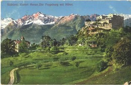 T2/T3 1911 Meran, Merano (Südtirol); Die Fragsburg Mit Hotel / Castle, Hotel (EK) - Autres & Non Classés