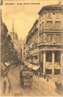 ** T2 Milano, Milan; Corso Vittorio Emanuele, Farmacia / Street View, Pharmacy, Tram With Hotel And 'Maggi' Concentrate  - Sonstige & Ohne Zuordnung