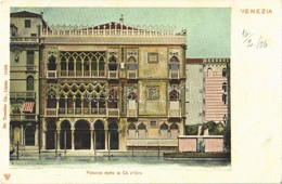 * T2/T3 1906 Venezia, Venice; Palazzo Detto La Ca D'Oro / Palace (crease) - Sonstige & Ohne Zuordnung