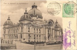 T2 1904 Bucharest, Bucuresci; Casa De Depuneri Si Consemnatiuni / House Of Deposits And Consignments. TCV Card - Other & Unclassified