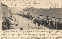 T2 1901 Turnu Severin, Szörényvár; Street, Shops Of Bomches, Avram Gani, Rubin Farchy, La Fortuna - Autres & Non Classés