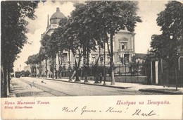 T2/T3 Beograd, Belgrád, Belgrade; König Milan-Gasse / Street View, Tram (EB) - Andere & Zonder Classificatie