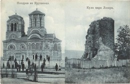 T2 1907 Krusevac, Lazarica Church (Serbian Orthodox), The Tower Of Emperor Lazarus, Ruins - Otros & Sin Clasificación