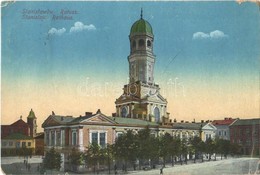 T3 1917 Ivano-Frankivsk, Stanislawów, Stanislau; Rathaus / Town Hall (EK) - Autres & Non Classés