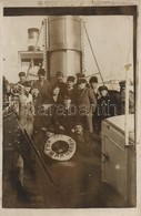 ** T2/T3 D. R. P. Kajmak / Ship, Crew And Captain On Board. Photo - Non Classés