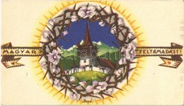 ** T2 Magyar Feltámadást! B. 10. Bozó Iparművész / Hungarian Irredenta Art Mini Card S: Bozó (non PC) (12 X 7 Cm) - Non Classés