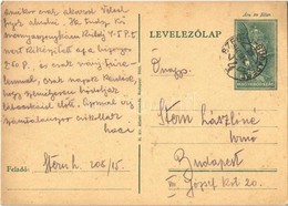 T2/T3 1940 Stern László Zsidó 208/15 KMSZ (közérdekű Munkaszolgálatos) Levele Feleségének A Munkatáborból / WWII Letter  - Ohne Zuordnung