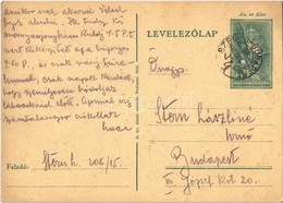 T2/T3 1940 Stern László Zsidó 208/15 KMSZ (közérdekű Munkaszolgálatos) Levele Feleségének A Munkatáborból / WWII Letter  - Sin Clasificación