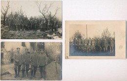 ** * 6 Db Első Világháborús Német Katonai Fotó Képeslap, Katonák Csoportképei / 6 WWI German Military Photo Postcards Wi - Ohne Zuordnung