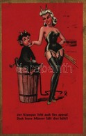 T2/T3 1969 Der Kampus Liebt Auch Sex Appeal, Doch Brave Männer Lässt Dies Kühl! / Erotic Krampus Greeting Art Postcard ( - Zonder Classificatie