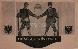 ** T2/T3 Hűséges Szövetség / Viribus Unitis Propaganda Art Postcard (EK) - Non Classés