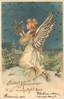 T2 1901 Boldog Karácsonyi Ünnepeket! / Christmas Greeting Art Postcard, Decorated Litho - Non Classés