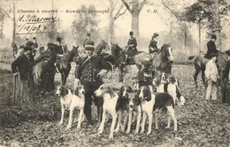 T2 Chasse A Courre, Avant Le Decouple / French Hunters In The Forest Before Hunting - Ohne Zuordnung