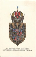 T2/T3 1916 Wappenschild Und Krone Des Mittleren Österreichischen Wappens / Austria-Hungary Coat Of Arms And Crown. Offiz - Non Classés