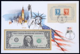 Amerikai Egyesült Államok 1985. 1$ Felbélyegzett Borítékban, Bélyegzéssel T:I 
USA 1985. 1 Dollar In Envelope With Stamp - Zonder Classificatie