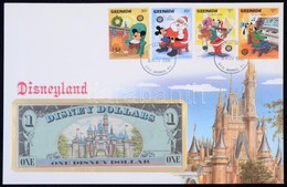 Amerikai Egyesült Államok/Disneyland 1987. 1DD Felbélyegzett Borítékban, Bélyegzéssel T:I 
USA/Disneyland 1987. 1 Disney - Unclassified