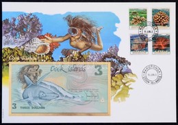 Cook-szigetek 1992. 3$ Felbélyegzett Borítékban, Bélyegzéssel T:I 
Cook Islands 1992. 3 Dollars In Envelope With Stamp A - Non Classés