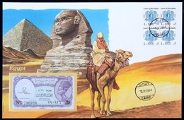 Egyiptom 1984. 5P, Felbélyegzett Borítékban, Bélyegzéssel T:1 Egypt 1984. 5 Piastres In Envelope With Stamp And Cancella - Zonder Classificatie