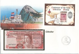 Gibraltár 1983. 1Ł Felbélyegzett Borítékban, Bélyegzéssel T:I Gibraltar 1983. 1 Pound In Envelope With Stamp And Cancell - Non Classés