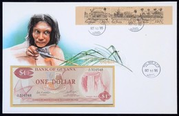 Guyana 1983. 1$ Felbélyegzett Borítékban, Bélyegzéssel T:1
Guyana 1983. 1 Dollar In Envelope With Stamp And Cancellation - Ohne Zuordnung