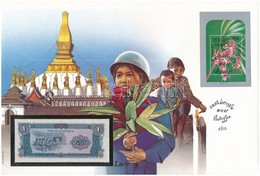 Laosz 1979. 1K Felbélyegzett Borítékban, Bélyegzéssel T:I 
Lao 1979. 1 Kip In Envelope With Stamp And Cancellation C:UNC - Ohne Zuordnung