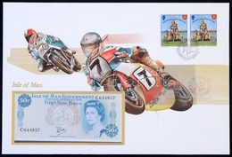 Man-sziget 1979. 50p Felbélyegzett Borítékban, Bélyegzéssel T:I 
Man-sziget 1979. 50 Pence In Envelope With Stamp And Ca - Ohne Zuordnung