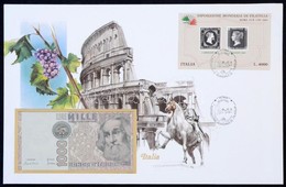 Olaszország 1982. 1000L Felbélyegzett Borítékban, Bélyegzéssel T:1
Italy 1982. 1000 Lire In Envelope With Stamp And Canc - Zonder Classificatie