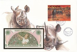 Uganda 1982. 5Sh Felbélyegzett Borítékban, Bélyegzéssel T:I 
Uganda 1982. 5 Schilling In Envelope With Stamp And Cancell - Unclassified