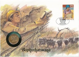 Dél-Afrika / Bophuthatswana 1990. 2c Felbélyegzett Borítékban, Bélyegzéssel, Német Nyelvű Leírással T:1 
South Africa /  - Non Classés