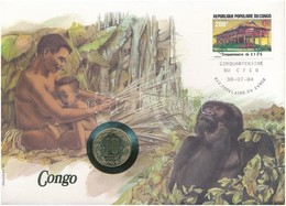 Kongó Felbélyegzett Borítékban, Bélyegzéssel, Benne Nyugat Afrikai Államok 1983. 10Fr, Német Nyelvű Leírással T:1
Congo  - Ohne Zuordnung