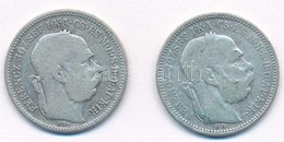 1893-1895. 1K Ag 'Ferenc József' (2x) T:3
Adamo: K5 - Zonder Classificatie