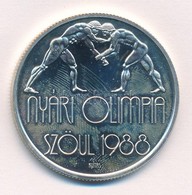1987. 500Ft Ag 'Nyári Olimpia - Szöul 1988' T:BU Ujjlenyomat Adamo EM99 - Ohne Zuordnung