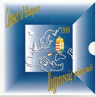 1993. 10f-200Ft (11xklf) Forgalmi Sor Dísztokban, Benne 200Ft Ag 'MNB', 'Magyarország Pénzérméi' Sorozat T:BU Adamo FO26 - Non Classés