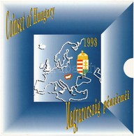 1993. 10f-200Ft (11xklf) Forgalmi Sor Dísztokban, Benne 200Ft Ag 'MNB', 'Magyarország Pénzérméi' Sorozat T:BU Adamo FO26 - Ohne Zuordnung