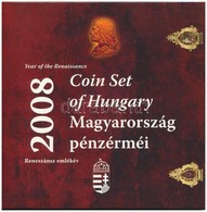 2008. 1Ft-100Ft (7xklf) 'Reneszánsz Emlékév' Forgalmi Sor Szettben + Mátyás Denár Ag Fantáziaverete 'Reneszánsz Emlékév' - Non Classés