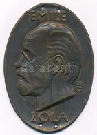 Beck Ö. Fülöp (1873-1945) DN 'Emile Zola' Lemezplakett, Akasztásra Szolgáló Lyukakkal (40x58mm) T:2 - Ohne Zuordnung