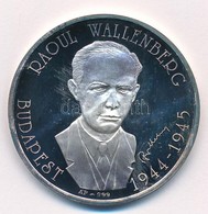 Bognár György (1944-) DN 'Raoul Wallenberg - Budapest 1944-1945' Ag Emlékérem Dísztokban (31,33g/0.999/42,5mm) T:1 (PP)  - Zonder Classificatie