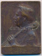 Telcs Ede (1872-1948) 1906. 'Popper Dávid' Br Szögletes Emlékplakett (50x38mm) T:3 Ph. 
Hungary 1906. 'Dávid Popper' Br  - Sin Clasificación