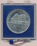 1984. 'A Gyöngyösi Gimnázium Fennállásának 350. évfordulójára' Jelzett Ag Emlékérem (0.640/42mm), ÁPV Plombált Műanyag T - Non Classés