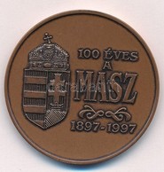 1997. '100 éves A MASZ (Magyar Atlétikai Szövetség) 1897-1997 / Budapest 1997. Október 8-12' Kétoldalas Br Emlékérem (42 - Ohne Zuordnung
