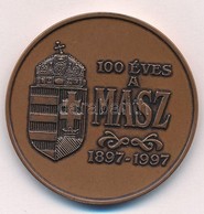 1997. '100 éves A MASZ (Magyar Atlétikai Szövetség) 1897-1997 / Budapest 1997. Október 8-12' Kétoldalas Br Emlékérem (42 - Unclassified