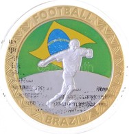 Dél-Afrika 2010. 'Labdarúgó-világbajnokság Csapatai - Brazília' Ezüstözött Cu Emlékérem Tanúsítvánnyal (40mm) T:PP
South - Zonder Classificatie