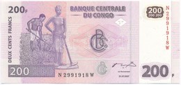 Kongó 2007. 200Fr T:I
Congo 2007. 200 Francs C:UNC - Ohne Zuordnung